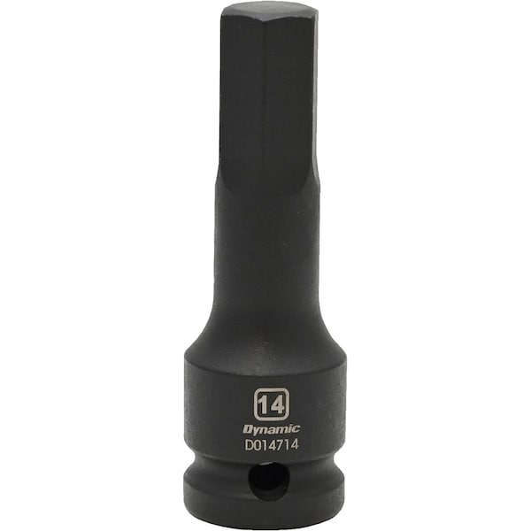 Tools 1/2" Drive Metric Hex Head, 14MM, Bit Impact Socket